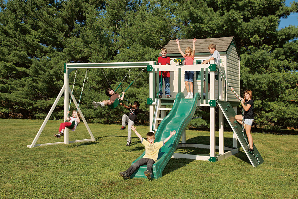 vinyl swing sets