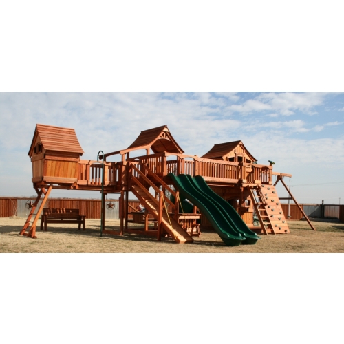 Redwood Swing Set