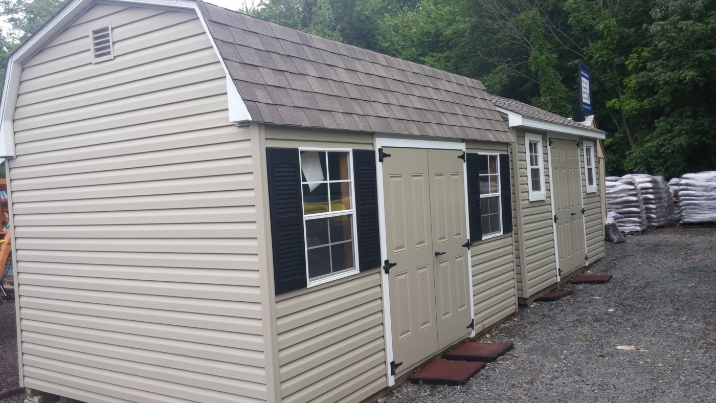 shed 10x14 dutch - swingset & toy warehouse