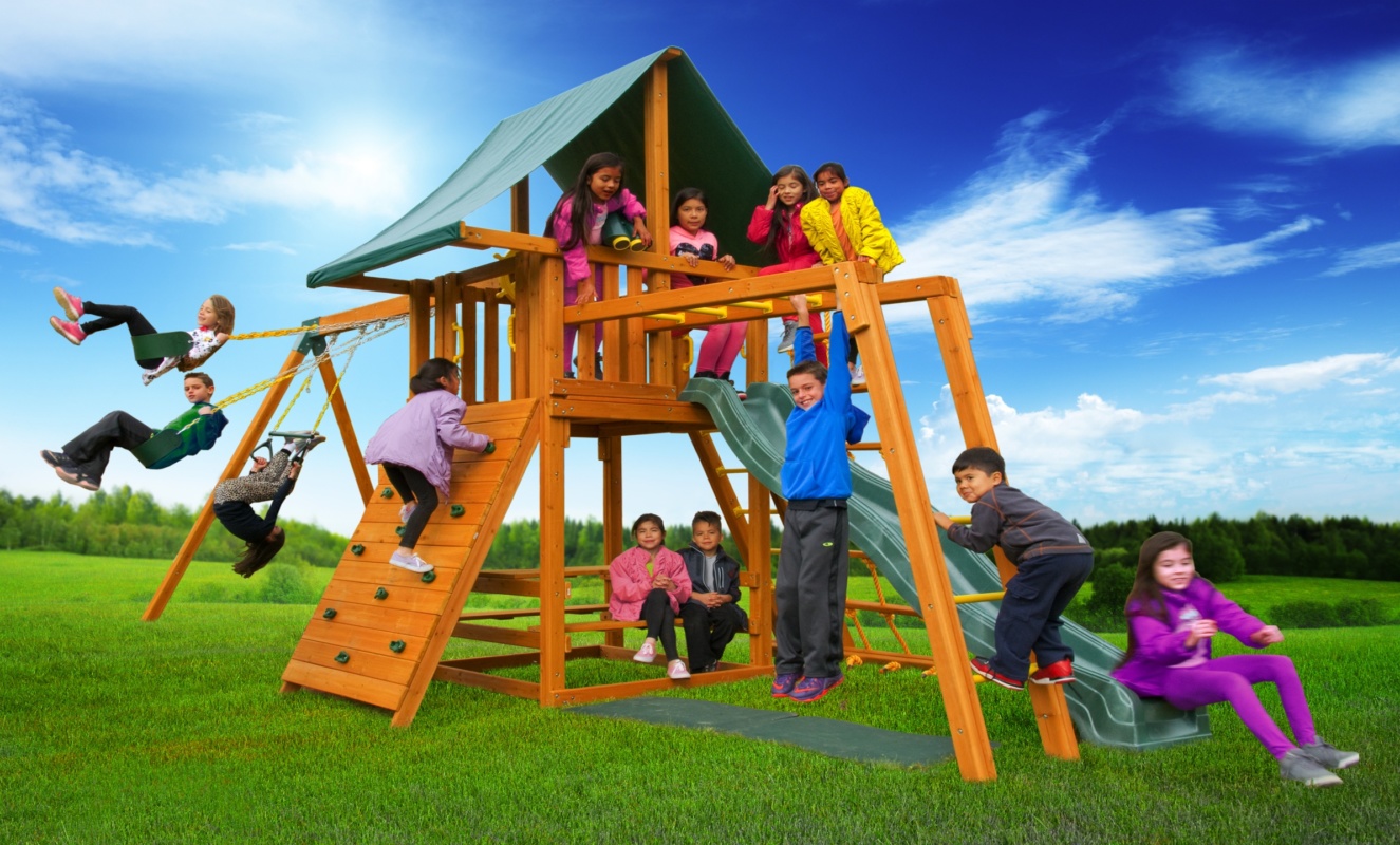 Dream 3 Wood Swingset Swingset & Toy Warehouse