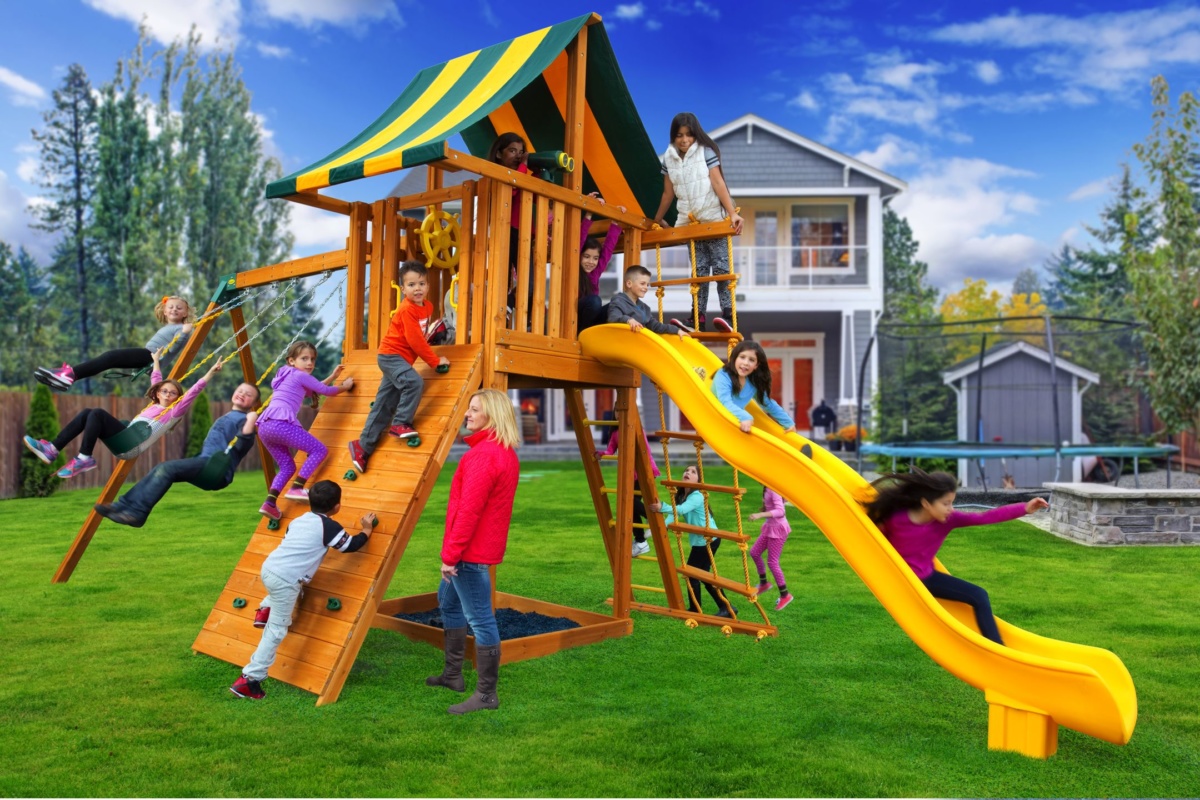 Ultimate 1 Cedar Swing Set Swingset & Toy Warehouse