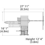 Olympian Outlook XL3 Dimensions