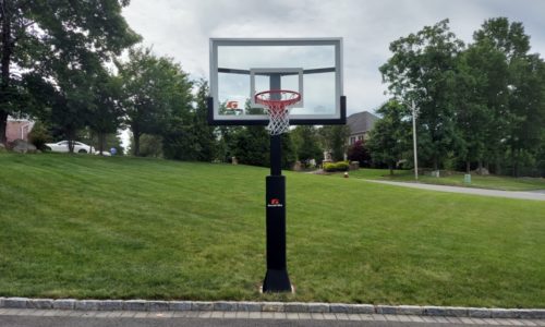 basketball hoop outside as a unique gift idea for kids