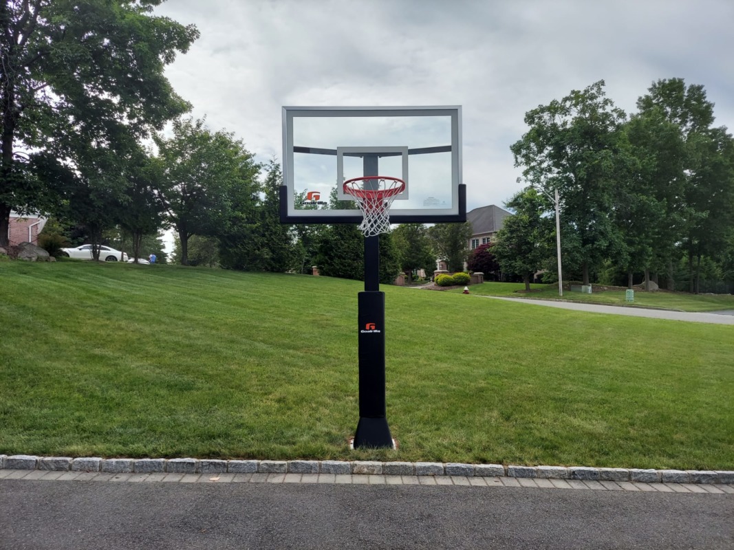 basketball hoop outside as a unique gift idea for kids