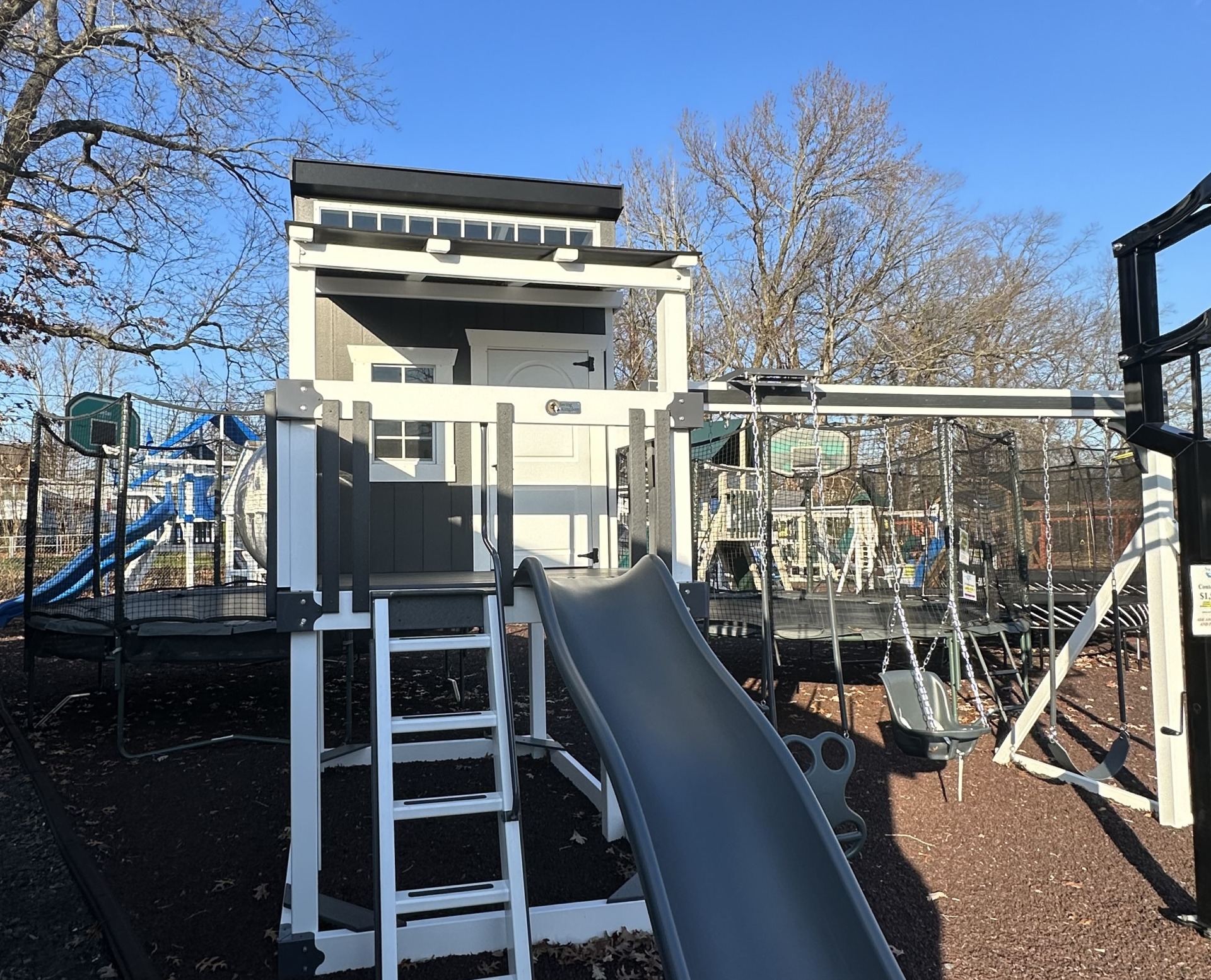 Freehold Vinyl Kingdom Lodge Play Set Swingset & Toy Warehouse