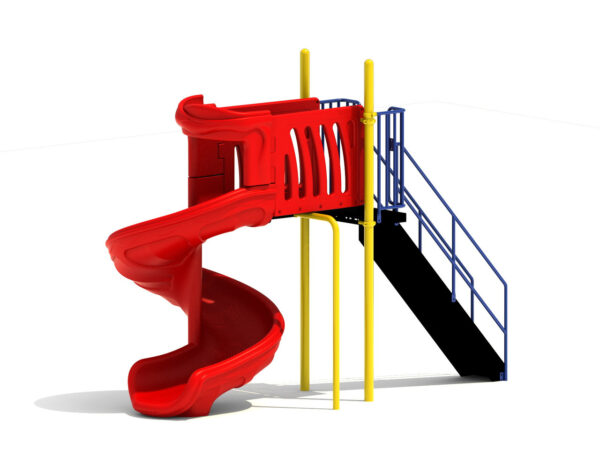 6' Free Standing Spiral Slide