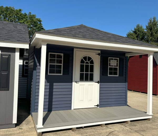 12x12 7' Wall Hip Vinyl Shed Flemington